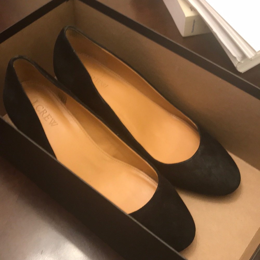 Black Suede JCrew heels